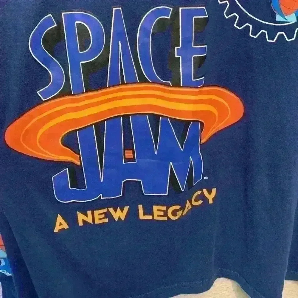 Space Jam graphic long sleeve sz 2XL 90s y2k oversized nostalgic street wear - Picture 6 of 8